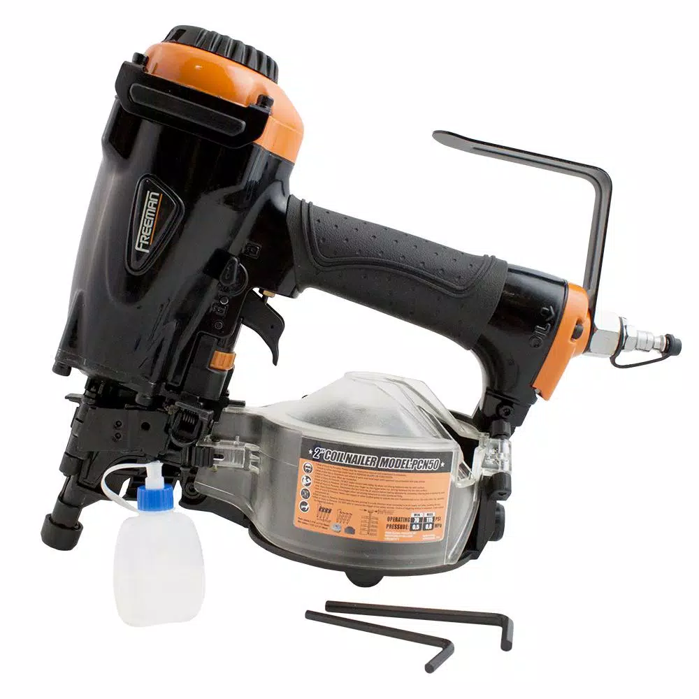 Nail Guns Freeman Pneumatic 15-Degree 2 In. Coil Siding Nailer 8 Nail Guns Freeman Pneumatic 15-Degree 2 In. Coil Siding Nailer - Image 6