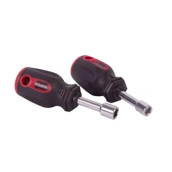 Screwdrivers & Nut Drivers Gardner Bender 2-Piece Stubby Magnetic Tip Nut Driver Set, 1/4 In. And 5/16 In. Sizes