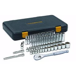 Hand Tool Sets GEARWRENCH 3/8 In. 120XP SAE/Metric Standard And Deep Mechanics Tool Set (56 PC.)