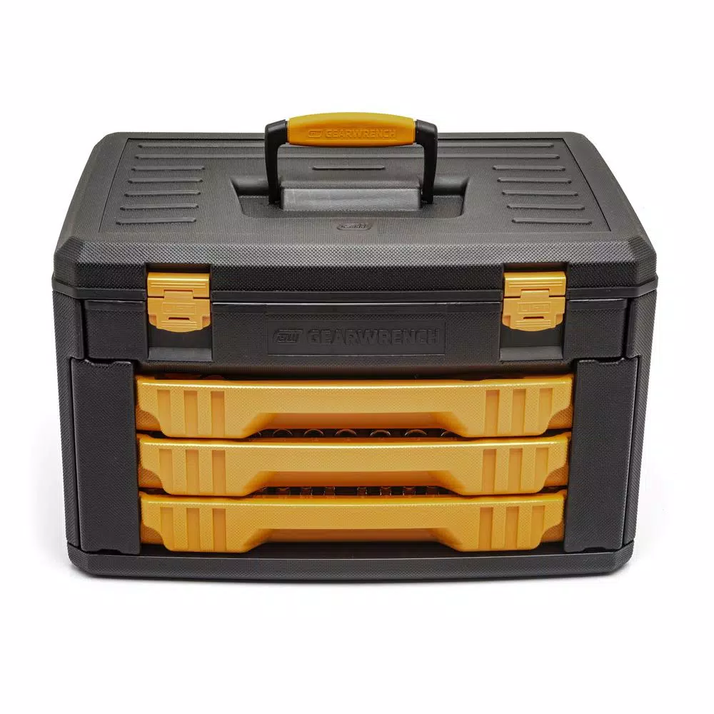 Hand Tool Sets GEARWRENCH 6-Point Mechanics Tool Set In 3-Drawer Storage Box (243-Piece) 5 Hand Tool Sets GEARWRENCH 6-Point Mechanics Tool Set In 3-Drawer Storage Box (243-Piece) - Image 3