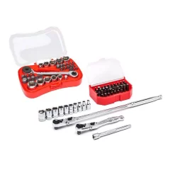 Hand Tool Sets GEARWRENCH 1/4 In. Drive Tight Access Ratchet And Socket Set (80-Piece)