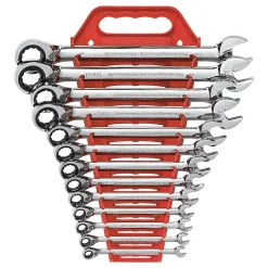 Hand Tool Sets GEARWRENCH SAE Reversible Combination Ratcheting Wrench Set (13-Piece)
