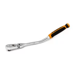 Ratchets & Sockets GEARWRENCH 3/8 In. Drive 90 Tooth Dual Material 12-1/4 In. Offset Flex Head Teardrop Ratchet