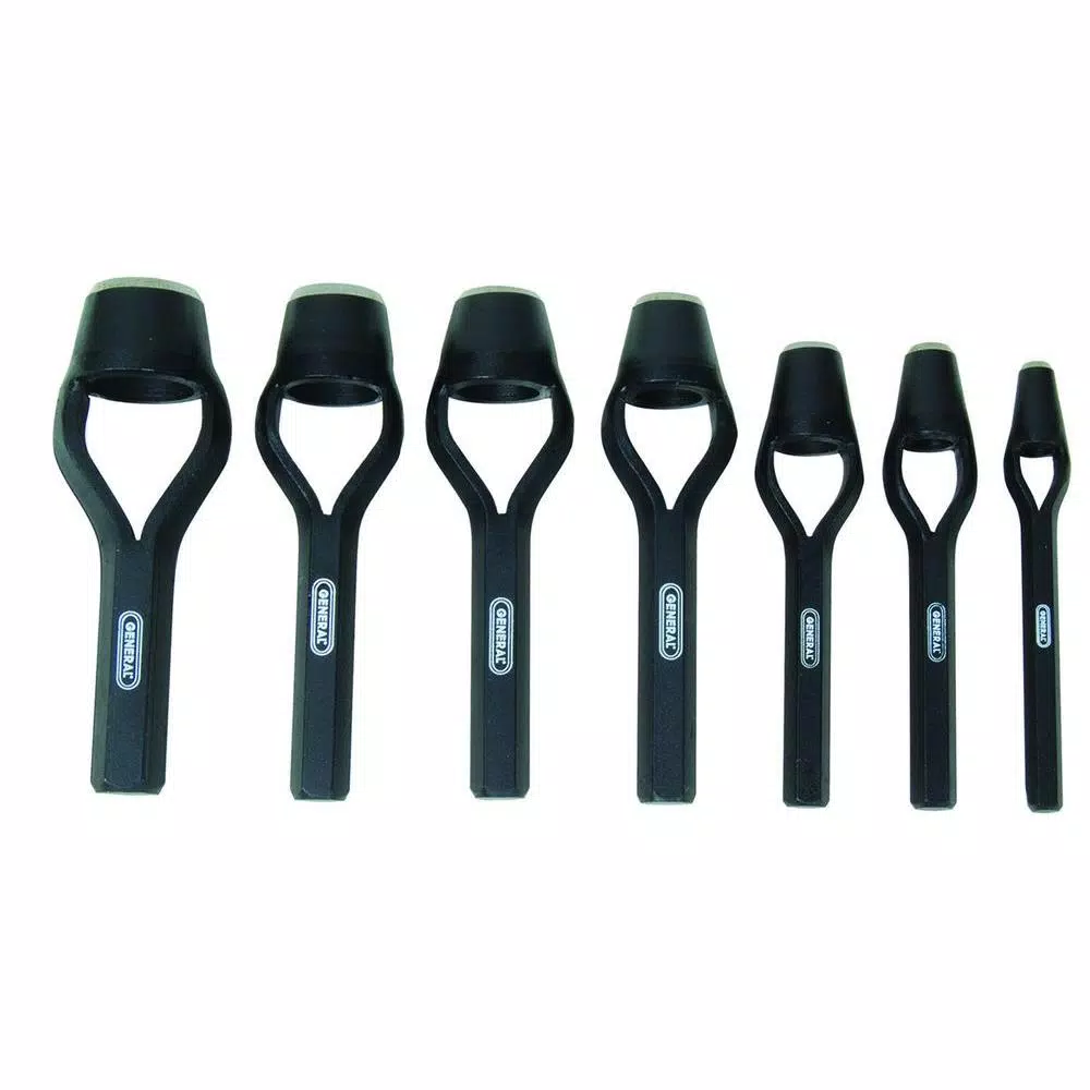 Hand Tool Sets General Tools Hollow Steel Arch Hole Punch Set (7-Piece) For Leather, Sheet Metal, Gaskets And Soft Surfaces 3 Hand Tool Sets General Tools Hollow Steel Arch Hole Punch Set (7-Piece) For Leather, Sheet Metal, Gaskets And Soft Surfaces