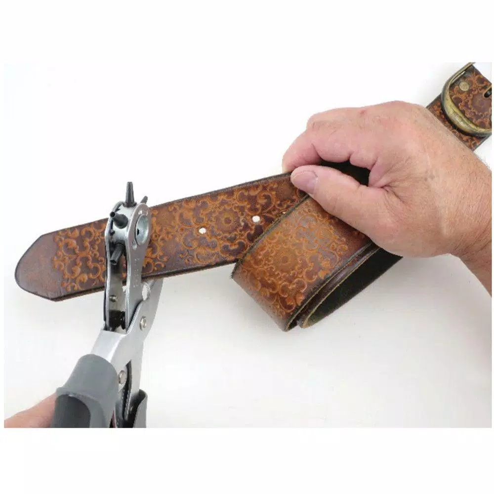 Chisels, Files & Punches General Tools Heavy Duty Self-Opening Revolving Hole Punch Pliers For Leather Punching Belts Pet Collars Handbags And More 6 Chisels, Files & Punches General Tools Heavy Duty Self-Opening Revolving Hole Punch Pliers For Leather Punching Belts Pet Collars Handbags And More - Image 4