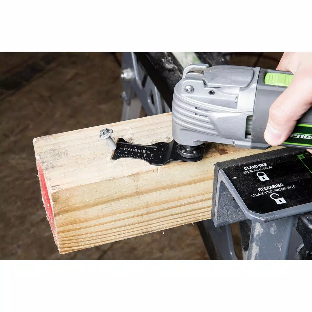 Oscillating Tool Attachments Genesis Universal 1-3/8 In. Quick-Fit Carbide Oscillating Multi-Tool Quick-Release Carbide Flush Cut Blade 7 Oscillating Tool Attachments Genesis Universal 1-3/8 In. Quick-Fit Carbide Oscillating Multi-Tool Quick-Release Carbide Flush Cut Blade - Image 5