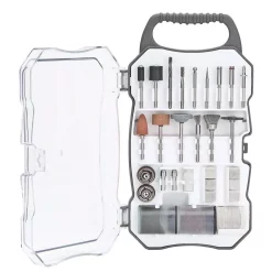Rotary Tool Accessories Genesis Universal Rotary Tool Accessory Set With Durable Carrying Case (70-Piece)