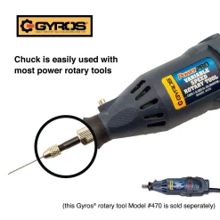 Drill Attachments Gyros Keyless Mini Adaptor Chuck, With 1/8 In. Shank, 0 In. To 0.039 In. Capacity, For Bits No. 60-80 NEW AND IMPROVED -Deals Power Tool Accessories Store gyros drill attachments 45 01801 44 1000