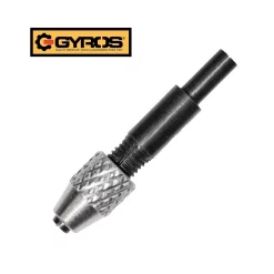 Drill Attachments Gyros Keyless Mini Adaptor Chuck, With 1/8 In. Shank, 0 In. To 0.039 In. Capacity, For Bits No. 60-80 NEW AND IMPROVED