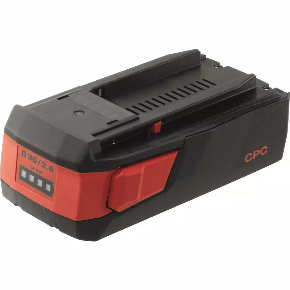 Power Tool Batteries Hilti 36-Volt 2.6 Ah Compact Lithium-Ion Battery Pack 3 Power Tool Batteries Hilti 36-Volt 2.6 Ah Compact Lithium-Ion Battery Pack