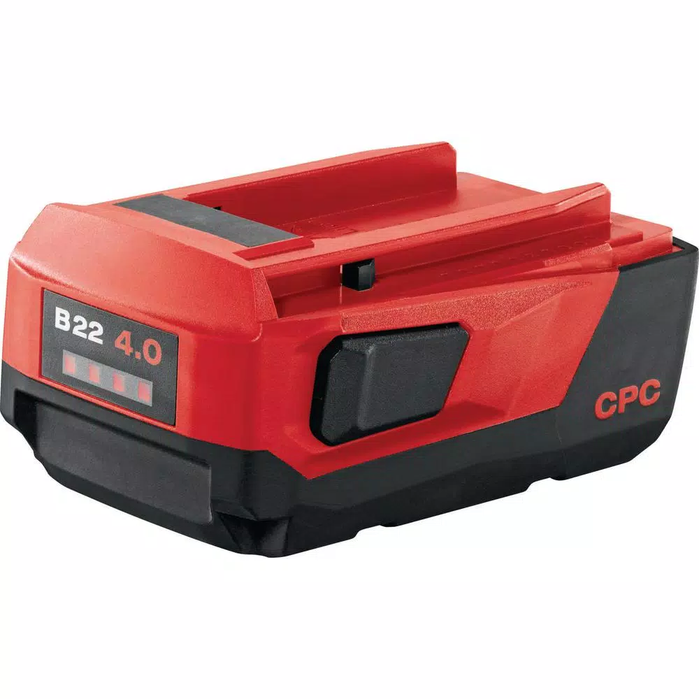 Power Tool Batteries Hilti 22-Volt 4.0 Lithium-Ion Advanced Compact High Performance Battery Pack 3 Power Tool Batteries Hilti 22-Volt 4.0 Lithium-Ion Advanced Compact High Performance Battery Pack