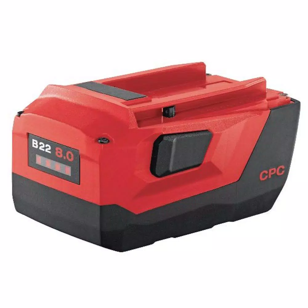 Power Tool Batteries Hilti B 22-Volt/8.0 Amp Lithium-Ion High Performance Industrial Battery Pack 3 Power Tool Batteries Hilti B 22-Volt/8.0 Amp Lithium-Ion High Performance Industrial Battery Pack