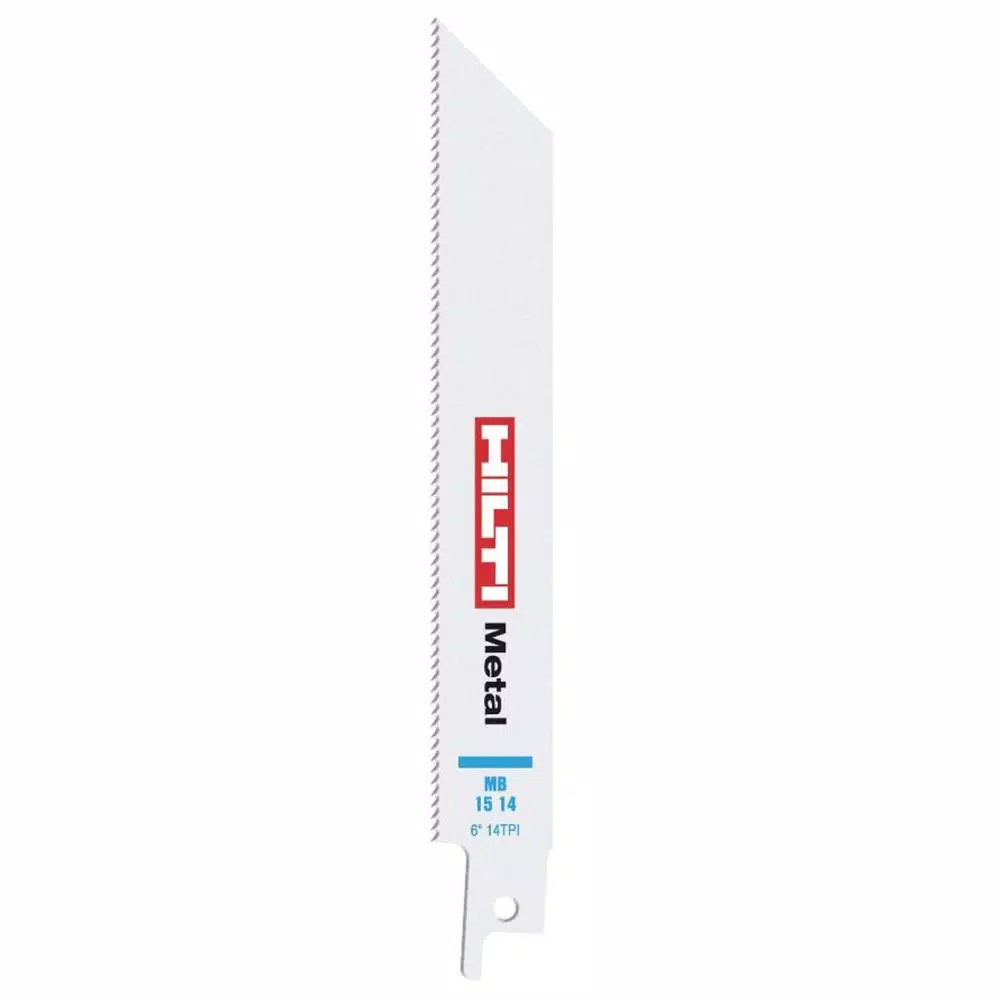 Saw Blades Hilti 6 In. X 14 TPI MB 15 Metal Cutting Reciprocating Saw Blade (5-Piece) 4 Saw Blades Hilti 6 In. X 14 TPI MB 15 Metal Cutting Reciprocating Saw Blade (5-Piece) - Image 2