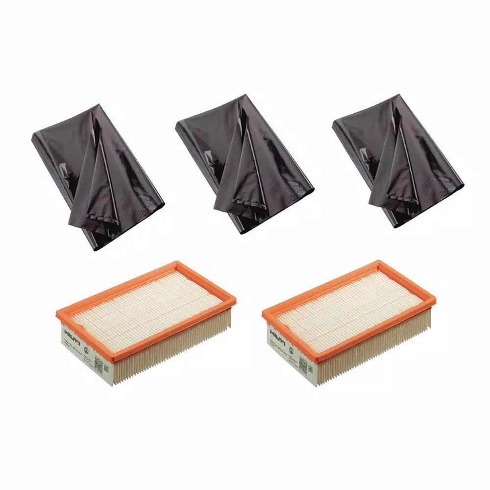 Specialty Power Tool Accessories Hilti Standard Dry Maintenance Pack For VC 150-6 Vacuum With Standard Filters And Plastic Bags (17-Pieces) 3 Specialty Power Tool Accessories Hilti Standard Dry Maintenance Pack For VC 150-6 Vacuum With Standard Filters And Plastic Bags (17-Pieces)