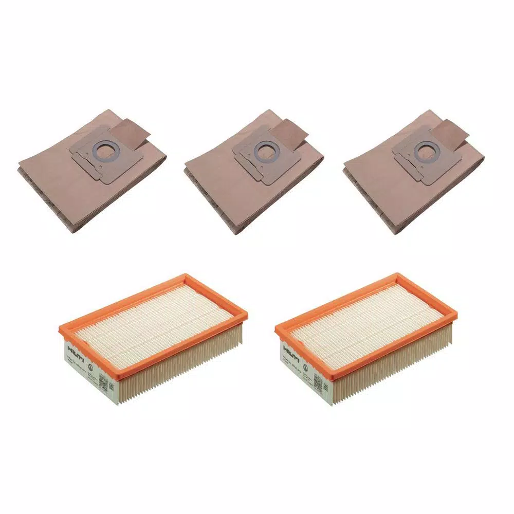 Specialty Power Tool Accessories Hilti Premium Dry Maintenance Pack For VC 150-6 Vacuum With Premium Filters And Paper Bags (17-Pieces) 3 Specialty Power Tool Accessories Hilti Premium Dry Maintenance Pack For VC 150-6 Vacuum With Premium Filters And Paper Bags (17-Pieces)