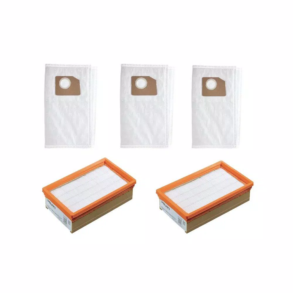 Specialty Power Tool Accessories Hilti HEPA Wet/Dry Maintenance Pack For VC 125-9 Vacuum With HEPA Filter And Fleece Bag Replacements (17-Pieces) 3 Specialty Power Tool Accessories Hilti HEPA Wet/Dry Maintenance Pack For VC 125-9 Vacuum With HEPA Filter And Fleece Bag Replacements (17-Pieces)