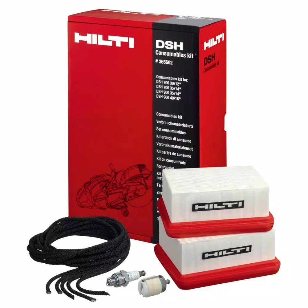 Specialty Power Tool Accessories Hilti DSH Gas Saw Consumable Maintenance Kit 3 Specialty Power Tool Accessories Hilti DSH Gas Saw Consumable Maintenance Kit