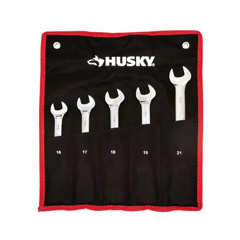 Hand Tool Sets Husky Large Metric Flex Head Ratcheting Wrench Set (5-Piece) 5 Hand Tool Sets Husky Large Metric Flex Head Ratcheting Wrench Set (5-Piece) - Image 3