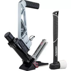 Nail Guns Husky Pneumatic 18-Gauge 1-3/4 In. L-Cleat Flooring Nailer