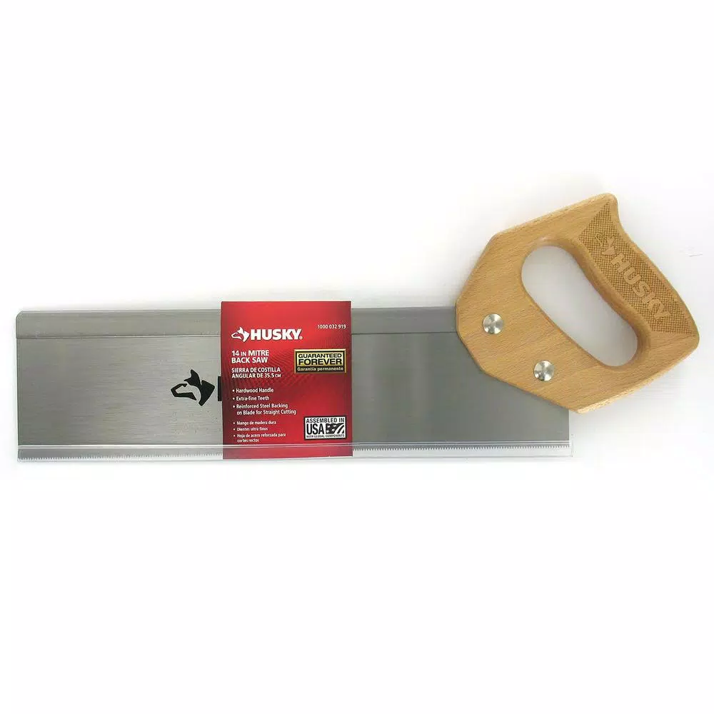 Cutting Tools Husky 14 In. Back Saw With Wood Handle 4 Cutting Tools Husky 14 In. Back Saw With Wood Handle - Image 2