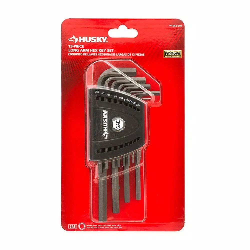 Hex Keys Husky SAE Long Arm Hex Key Set (13-Piece) 4 Hex Keys Husky SAE Long Arm Hex Key Set (13-Piece) - Image 2