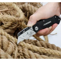 Knives & Blades Husky Sure-Grip Folding Lock-Back Utility Knife Set (2-Piece) 9 Knives & Blades Husky Sure-Grip Folding Lock-Back Utility Knife Set (2-Piece) -Deals Power Tool Accessories Store husky knife sets 99770 1f 1000