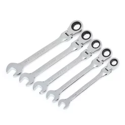 Hand Tool Sets Husky MM Flex Ratcheting Wrench Set (5-Piece)