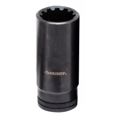 Ratchets & Sockets Husky 3/8 In. Drive 1/2 In. Knurl Grip Deep Universal Socket