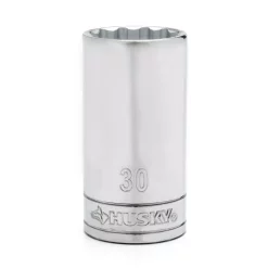 Ratchets & Sockets Husky 1/2″ Drive 12 Point Deep Metric Socket 30mm
