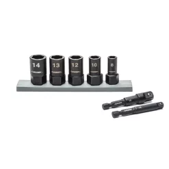 Specialty Hand Tools Husky Metric Dual Direction Extraction Socket Set (7-Piece)