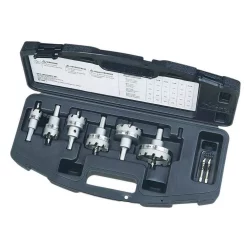 Drill Bits Ideal TKO Master Electrician’s 7/8 In. To 2-1/2 In. Carbide-Tipped Hole Cutter Kit (8-Piece)