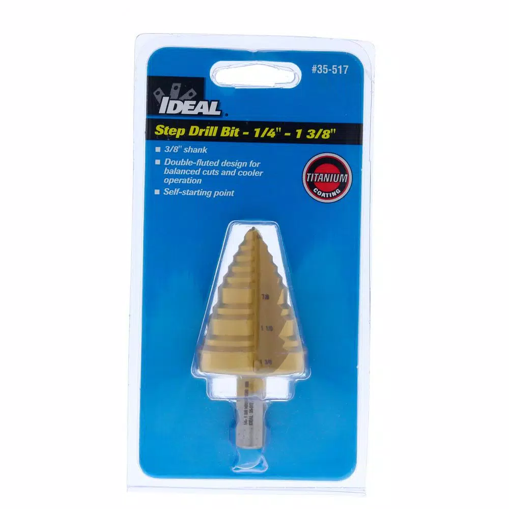 Drill Bits Ideal Step Drill Bit, 1/4 In. β 1 3/8 In. 5 Drill Bits Ideal Step Drill Bit, 1/4 In. β 1 3/8 In. - Image 3