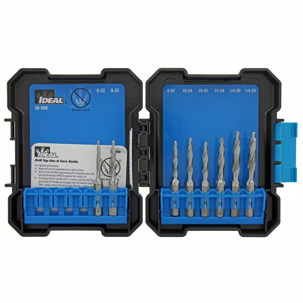 Taps & Dies Ideal Standard Drill/Tap Kit (6-Piece) 3 Taps & Dies Ideal Standard Drill/Tap Kit (6-Piece)