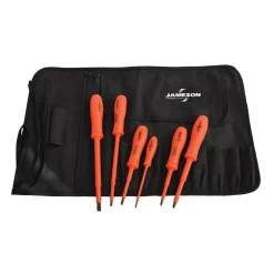 Hand Tool Sets Jameson 6-Piece 1000-Volt Insulated Screwdriver Set
