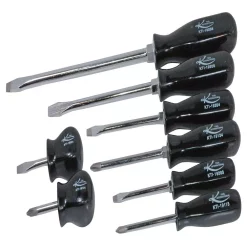 Hand Tool Sets K Tool International Black Phillips And Slotted Screwdriver Set (8-Piece)