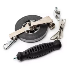 Measuring Tools Lufkin 1/2 In. X 75 Ft. Oil Gauging Tape Measure Atlas Chrome Clad /Nubian Double Duty -Deals Power Tool Accessories Store lufkin gauge tools cn1295sf590n 40 1000