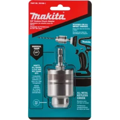 Drill Attachments Makita 3/8 In. Metal Keyless Chuck For Impact Driver -Deals Power Tool Accessories Store makita drill attachments 763198 1 c3 1000