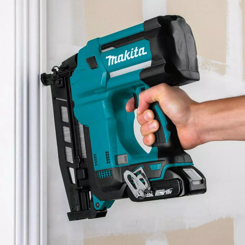 Nail Guns Makita 2-1/2 In. 18-Volt 16-Gauge LXT Cordless Straight Finish Nailer Kit (2.0 Ah) With Bonus 18-Volt LXT Battery Pack 2.0Ah 5 Nail Guns Makita 2-1/2 In. 18-Volt 16-Gauge LXT Cordless Straight Finish Nailer Kit (2.0 Ah) With Bonus 18-Volt LXT Battery Pack 2.0Ah - Image 3