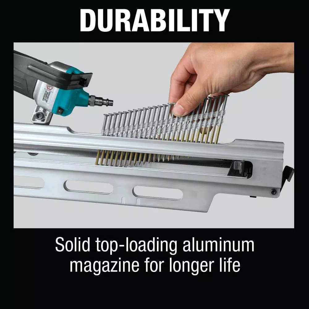 Nail Guns Makita 3-1/2 In. 21° Pneumatic Full Round Head Framing Nailer 12 Nail Guns Makita 3-1/2 In. 21° Pneumatic Full Round Head Framing Nailer - Image 10