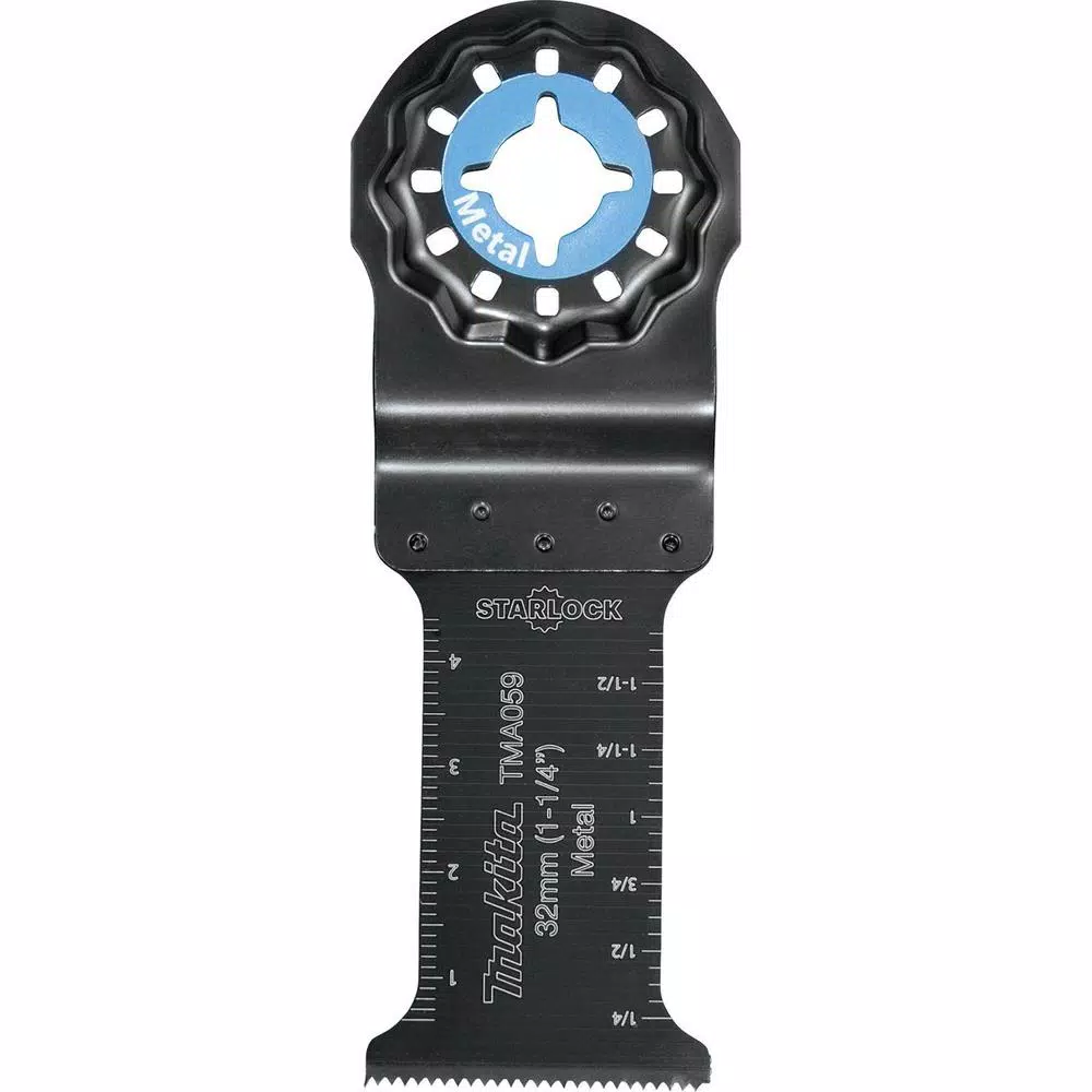 Oscillating Tool Attachments Makita 1-1/4 In. Starlock Metal Plunge Blade (BiM) 3 Oscillating Tool Attachments Makita 1-1/4 In. Starlock Metal Plunge Blade (BiM)