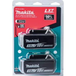 Power Tool Batteries Makita 18-Volt LXT Lithium-Ion High Capacity Battery Pack 3.0Ah With Fuel Gauge (2-Pack) -Deals Power Tool Accessories Store makita power tool batteries bl1830b 2 c3 1000