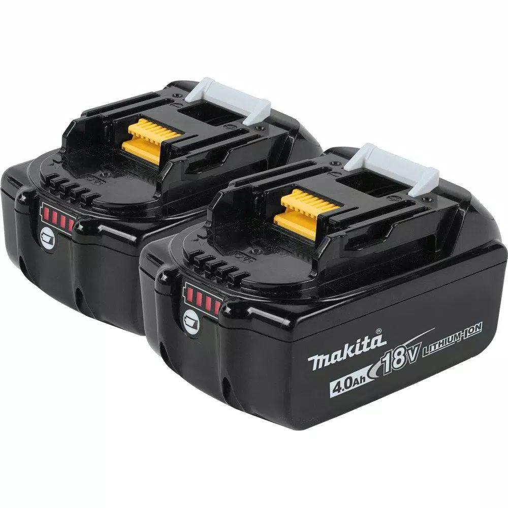 Power Tool Batteries Makita 18-Volt LXT Lithium-Ion High Capacity Battery Pack 4.0Ah With LED Charge Level Indicator (2-Pack) 3 Power Tool Batteries Makita 18-Volt LXT Lithium-Ion High Capacity Battery Pack 4.0Ah With LED Charge Level Indicator (2-Pack)