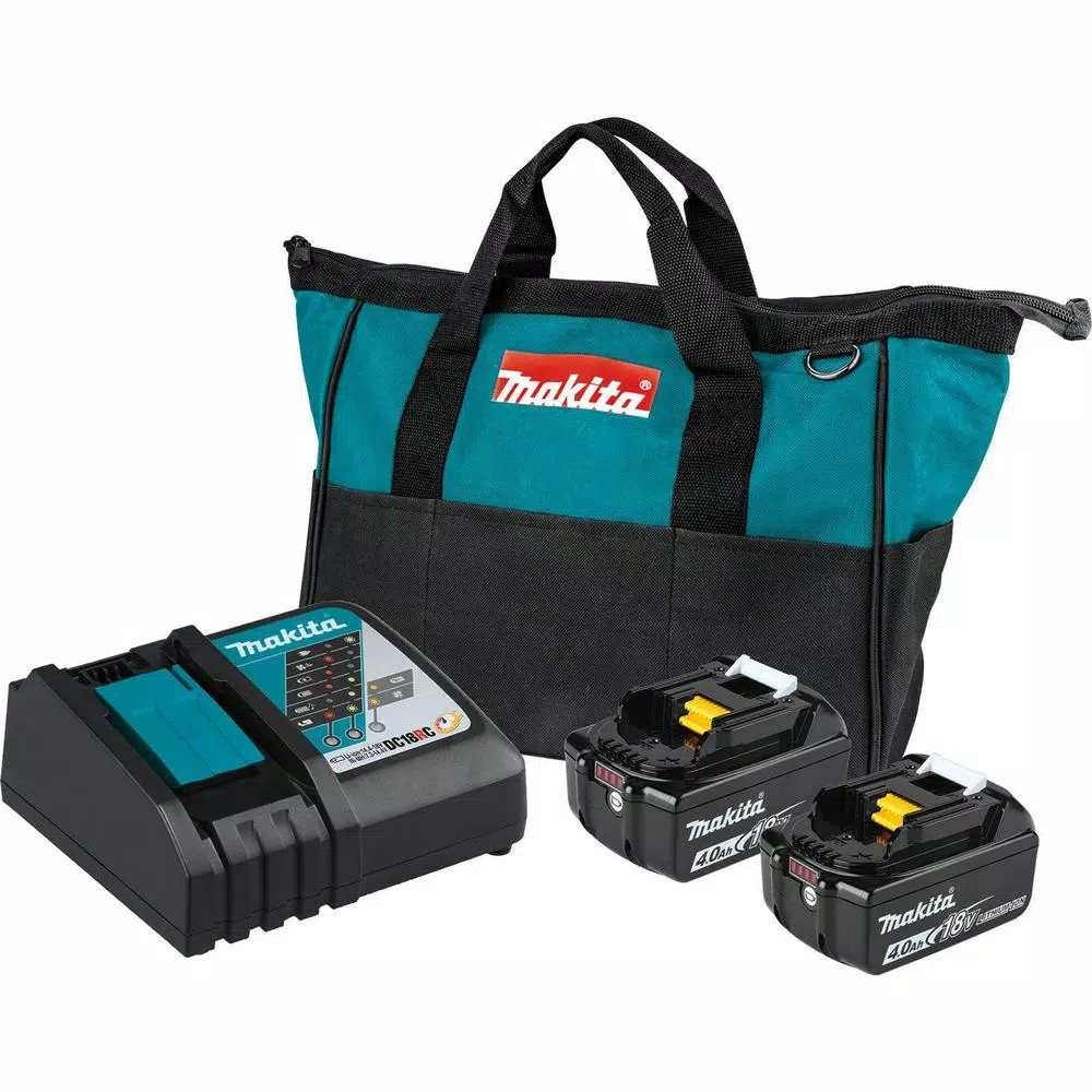 Power Tool Batteries Makita 18-Volt LXT 4.0 Ah Battery And Rapid Optimum Charger Starter Pack With Bonus 18V LXT 1/4 In. Cordless Impact Driver 11 Power Tool Batteries Makita 18-Volt LXT 4.0 Ah Battery And Rapid Optimum Charger Starter Pack With Bonus 18V LXT 1/4 In. Cordless Impact Driver - Image 9