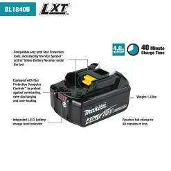 Power Tool Batteries Makita 18-Volt LXT 4.0 Ah Battery And Rapid Optimum Charger Starter Pack With Bonus 18V LXT 1/4 In. Cordless Impact Driver 20 Power Tool Batteries Makita 18-Volt LXT 4.0 Ah Battery And Rapid Optimum Charger Starter Pack With Bonus 18V LXT 1/4 In. Cordless Impact Driver -Deals Power Tool Accessories Store makita power tool batteries bl1840bdc2xdt11 66 1000