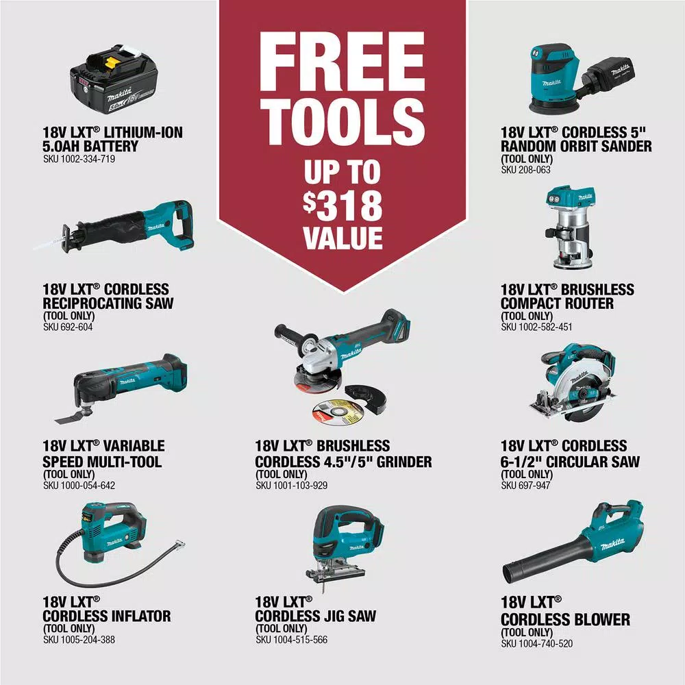 Power Tool Batteries Makita 18-Volt LXT 4.0 Ah Battery And Rapid Optimum Charger Starter Pack With Bonus 18-Volt LXT Cordless Jig Saw (Tool-Only) 4 Power Tool Batteries Makita 18-Volt LXT 4.0 Ah Battery And Rapid Optimum Charger Starter Pack With Bonus 18-Volt LXT Cordless Jig Saw (Tool-Only) - Image 2