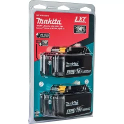 Power Tool Batteries Makita 18-Volt LXT Lithium-Ion High Capacity Battery Pack 5.0 Ah With LED Charge Level Indicator (2-Pack) -Deals Power Tool Accessories Store makita power tool batteries bl1850b 2 66 1000