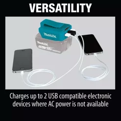 Power Tool Battery Chargers Makita 18-Volt LXT Lithium-Ion Cordless Power Source With 2 USB Ports -Deals Power Tool Accessories Store makita power tool battery chargers adp05 44 1000