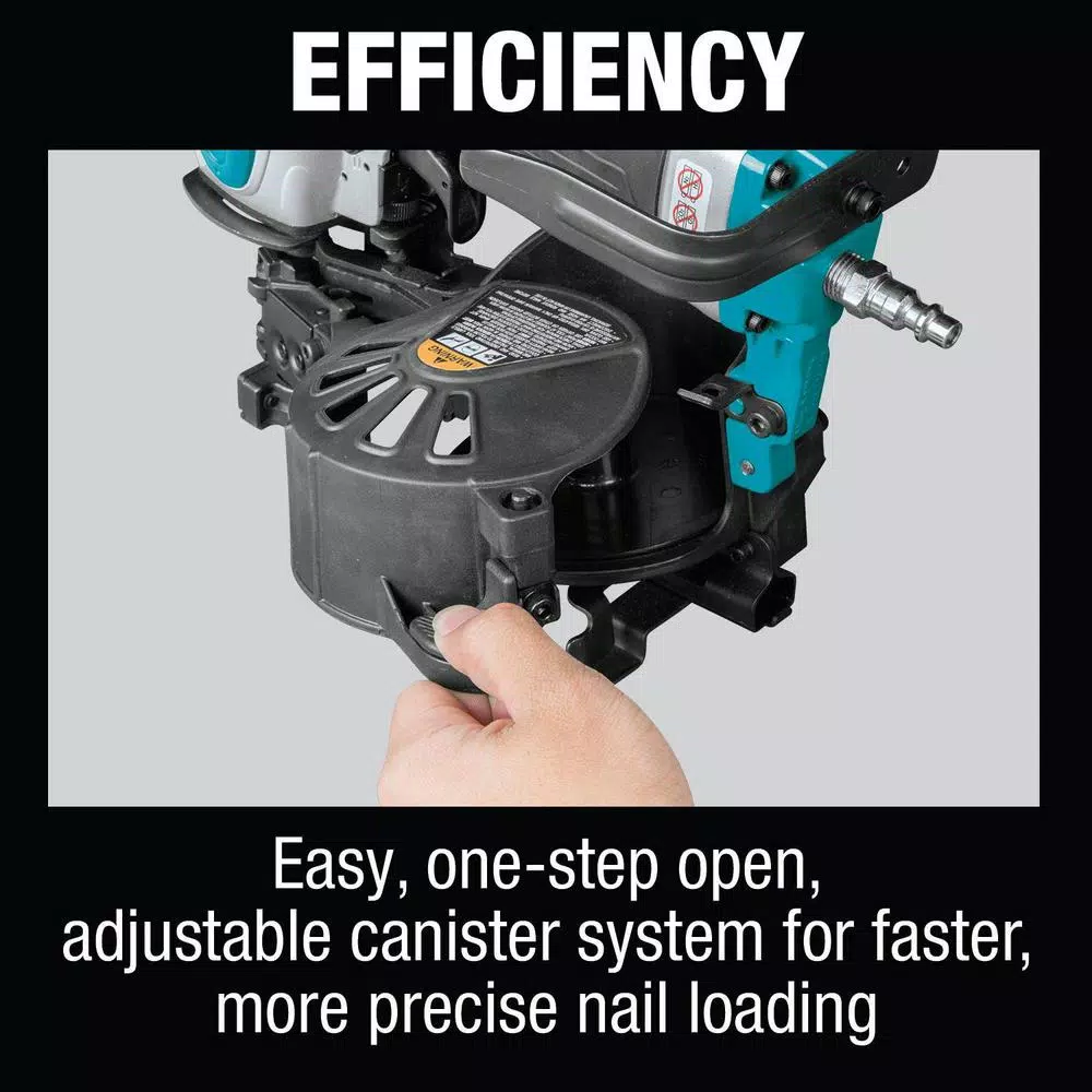 Nail Guns Makita 15 Degree 1-3/4 In. Pneumatic Coil Roofing Nailer 11 Nail Guns Makita 15 Degree 1-3/4 In. Pneumatic Coil Roofing Nailer - Image 9