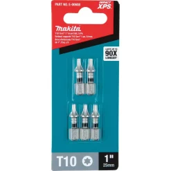 Drill Bits Makita IMPACT XPS T10 Torx 1 In. Insert Bit (5-Pack) -Deals Power Tool Accessories Store makita screwdriver bits e 00608 4f 1000