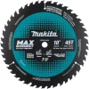 Saw Blades Makita 10 In. 45T Carbide-Tipped Max Efficiency Miter Saw Blade 1 Saw Blades Makita 10 In. 45T Carbide-Tipped Max Efficiency Miter Saw Blade -Deals Power Tool Accessories Store makita table saw blades miter saw blades b 62103 64 1000